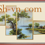 Vietnamese-embroidered-pictures=Pattern silk pitures 4027-SHVN 4027-100x140cm
