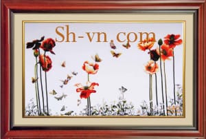 Vietnamese-silk-embroidery=SH silk embroidery 3048-SHVN 3048-55cm x 75cm.