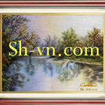 hand-embroidered-silk-pictures= Pattern silk pitures 1012-SHVN-1012-60x80cm