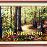 hand-embroidery-art=Pattern silk pitures 5027-SHVN-5027-110cm x 160cm