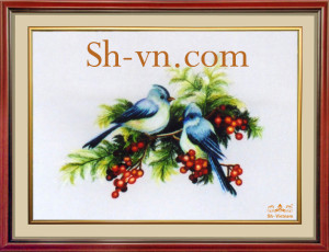 hand-embroidery-birds=Hand embroidery Patterns (1023)= - SHVN 1023 - 45cm x 55cm (2)