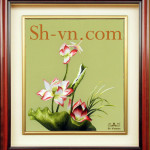 lotus-embroidery=Lotus embroidery designs (1060)-SHVN 1060 - 50cm x 70cm. (2)