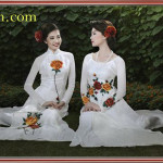 Ручные-вышитые-розы-ao-dai=вышитые шелком платья Áo Dài 605-SHVN 605
