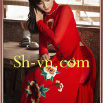 Ручные-вышитые-розы-ao-dai=вышитые шелком платья Áo Dài 616-SHVN 616