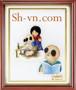 вышивка для детей купить=шелковые картины SH вьетнама 2313-SHVN-2313-45x50cm.