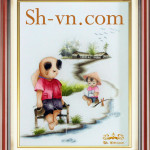 вышивка для детей купить=шелковые картины SH вьетнама 2315-SHVN-2315-45x50cm.