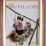 вышивка для детей купить=шелковые картины SH вьетнама 2320-SHVN-2320-45x50cm.