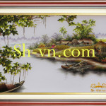 вышивка шелком по шелку схемы=шелковые картины 3004-SHVN 3004-60x80cm