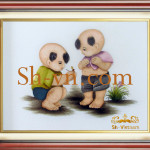 вышитая картина=шелковые картины вьетнама 2059-SHVN 2059-45x50cm.