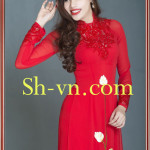 вышитые-шелком-платья-ao-dai=шелком платья Áo Dài 416-SHVN 416