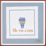 アンテイーク刺繍テーブルクロス＝手刺繍のサンプル242-SHVN 242