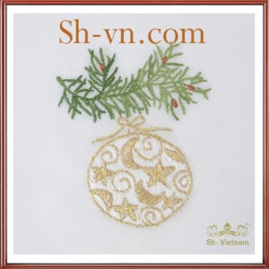 テーブルクロスリネン刺繍=手刺繍の見本507-SHVN 507
