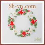 テーブルクロスリネン刺繍=手刺繍の見本508-SHVN 508