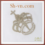 テーブルクロスリネン刺繍=手刺繍の見本519-SHVN 519