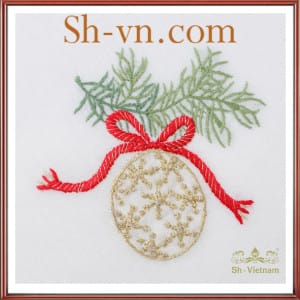 テーブルクロスリネン刺繍=手刺繍の見本522-SHVN 522