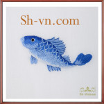 テーブルクロス刺繍=手刺繍のサンプル014-SHVN 014