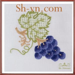 ハンガリー刺繍テーブルクロス＝手刺繍のサンプル304-SHVN 304