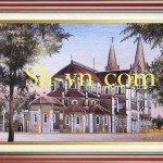 ベトナムシルク＝ベトナム刺繍絵SH3044-SHVN 3044-55cm x 75cm