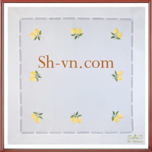 ベトナム刺繍テーブルクロス＝テーブルクロス刺繍421-SHVN 421