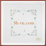 ベトナム刺繍テーブルクロス＝テーブルクロス刺繍425-SHVN 425