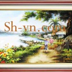 ベトナム土産刺繍=ベトナム土産刺繍7023-SHVN 7023-60x65cm