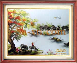 SHVN 2025-60x70cm-لوحاتزهورجميلة = صور التطريز الفيتنامية 2025