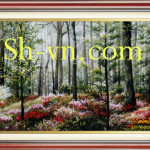 SHVN 2030-60x80cm-لوحاتزهورجميلة = صور التطريز الفيتنامية 2030