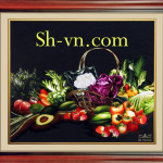 SHVN 2091 - 80cm x 90cm-لوحاتفنغشوي = لوحاتتطريزيدوي (91)