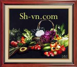 SHVN 2091 - 80cm x 90cm-لوحاتفنغشوي = لوحاتتطريزيدوي (91)