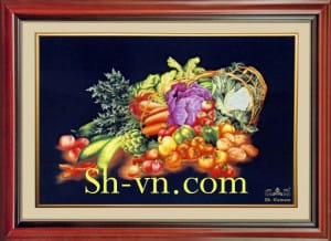 SHVN 2093 - 80cm x 90cm-لوحاتفنغشوي = لوحاتتطريزيدوي (93)
