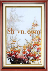 SHVN 4009-60x90cm-لتطريز اليدوي الحرير صور التطريز = لوحاتفنيةرائعة 4009
