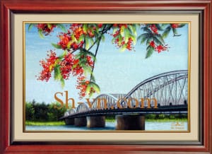 SHVN 4041-60x80cm-لتطريز اليدوي الحرير صور التطريز = لوحاتفنيةرائعة 4041