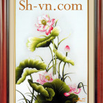SHVN-5012- 60cm x 85cm-لوحاتفنيةرائعة = صور التطريز الفيتنامية 5012