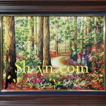 Tranh thêu tay Huế "Rực rỡ nắng hè"