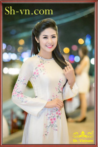 Áo dài thêu đẹp 'Áo dài thêu 227'