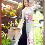 Áo dài thêu hoa 'Mẫu thêu 309'