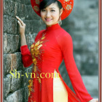 Áo dài thêu hoa 'Mẫu thêu 322'
