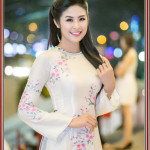 Áo dài thêu hoa 'Mẫu thêu 331'