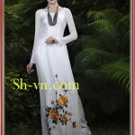 Áo dài thêu hoa hồng 'Mẫu thêu hoa hồng 603'
