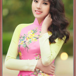 Áo dài thêu hoa mai 'Mẫu thêu hoa mai 514'