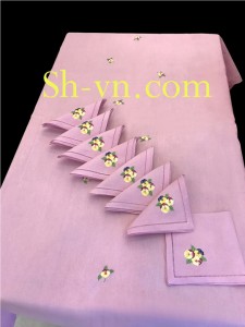 Khăn thêu tay cao cấp 'Mẫu hoa Panse (210)' Khăn thêu tay cao cấp 'Mẫu hoa Panse (210)'