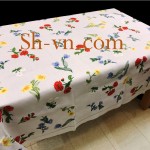 Khăn lụa thêu tay 'Mẫu vườn hoa 250'