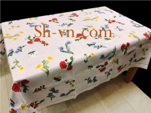 Khăn thêu tay cao cấp 'Mẫu vườn hoa 341'