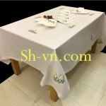 Khăn trải bàn thêu tay 'Mẫu hoa ly 454'