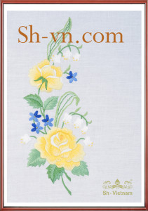Mẫu thêu khăn trải bàn 'Mẫu thêu 1750'