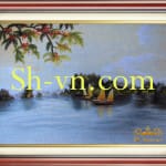 Tranh thêu bảo lộc 'Tranh thêu tơ tằm Sh 4144'