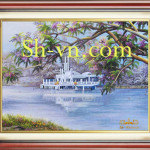 Tranh thêu tay cao cấp Hà Nội 'Một thoáng Đà Lạt 4316'