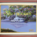 Tranh thêu tay cao cấp Hà Nội 'Một thoáng Đà Lạt 4317'