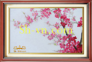 Tranh thêu tay hoa đào 'Hoa đào 4238'