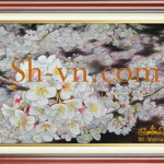 Tranh thêu tay hoa đào 'Hoa đào 4240'